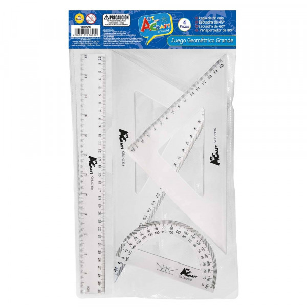 SET GEOMETRIA GRANDE 30 CMS 4 PIEZAS