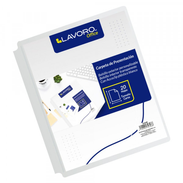 CARPETA PRESENTACION CARTA VINIL BLANCA
