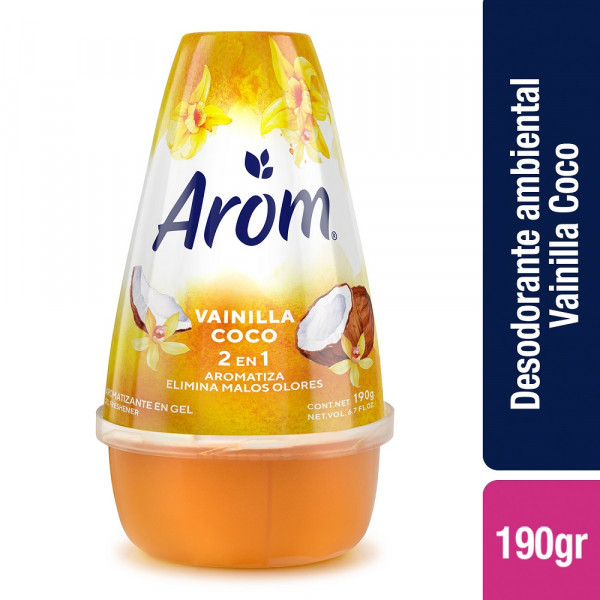 DESODORANTE AMBIENTAL CONO GEL VAINILLA COCO 190 GR
