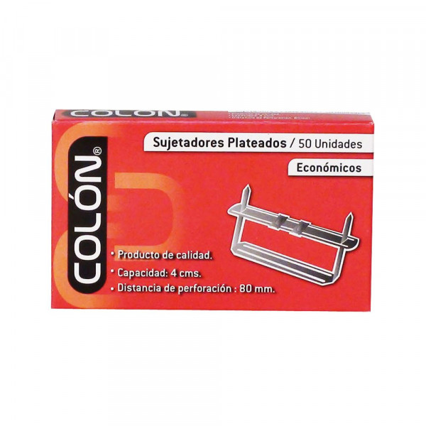 ACCOCLIP METALICO CROMADO CAJA 50 UN
