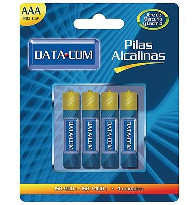 PILA ALCALINA AAA DISPLAY 4 UNIDADES EN BLISTER